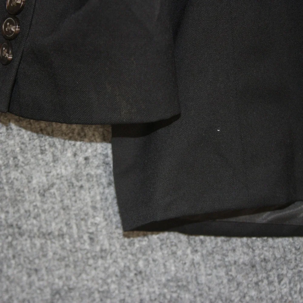 CHAPS Blazer Mens 44R Black Wool Blend Suit Jacket Sport Coat Formal Wear‎